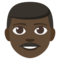 Man - Black emoji on Emojione